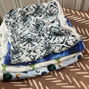 Copper Pearl burp rags (4)